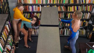 LilHumpers – Slay Savage, Krissy Knight – Sneaky Librarian Gets College Cock