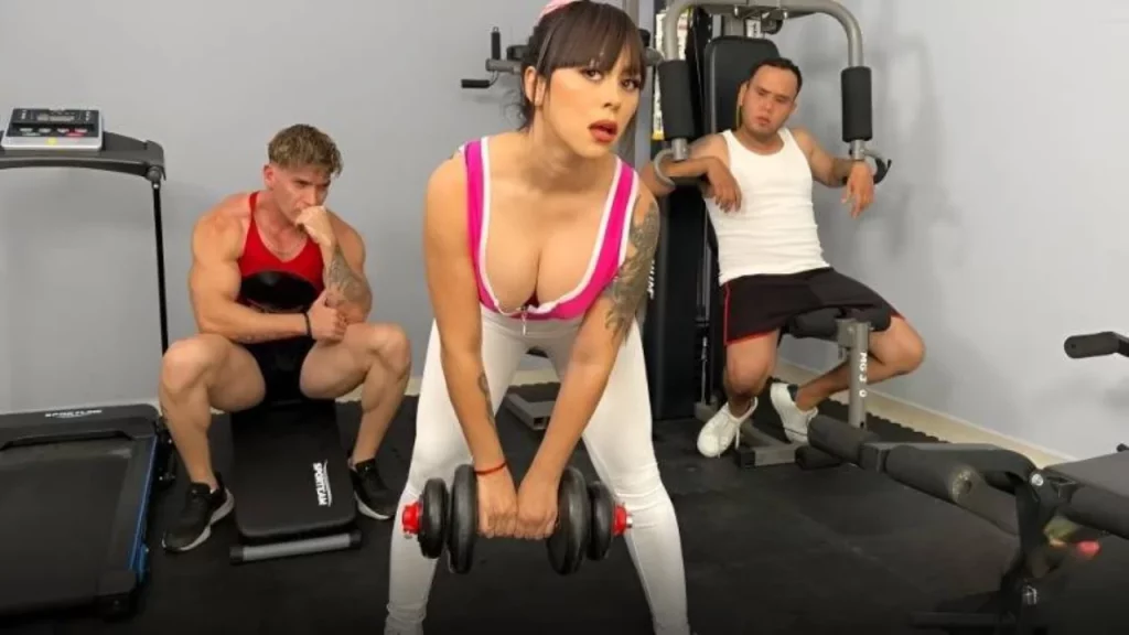 [SexMex] Patricia Acevedo - In The Gym With Two Guys