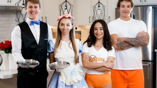 [SisSwap] Breezy Bri, Isabella Nice – Give Me the Secret Sauce Stepbro Waitress War Swap