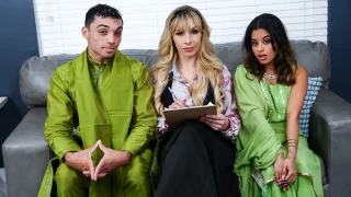 [PervTherapy] Carmen Caliente, Isabella Jules – Family Therapy Session: “Teach Me How to Please My Man?”